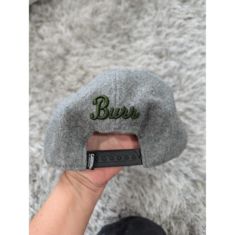 Carbon Elements Burr Pine Tree Wool‎ Blend Snapback Hat Gray Floral Brim